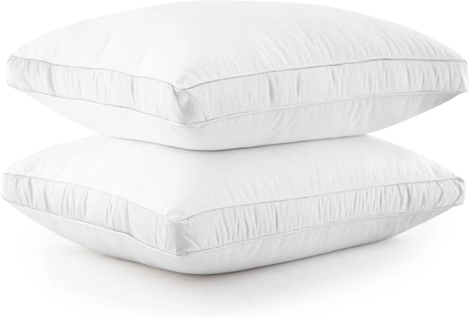 Lux Décor Bed Pillows- Set of 2 - Hotel Quality Gusseted Down Alternative