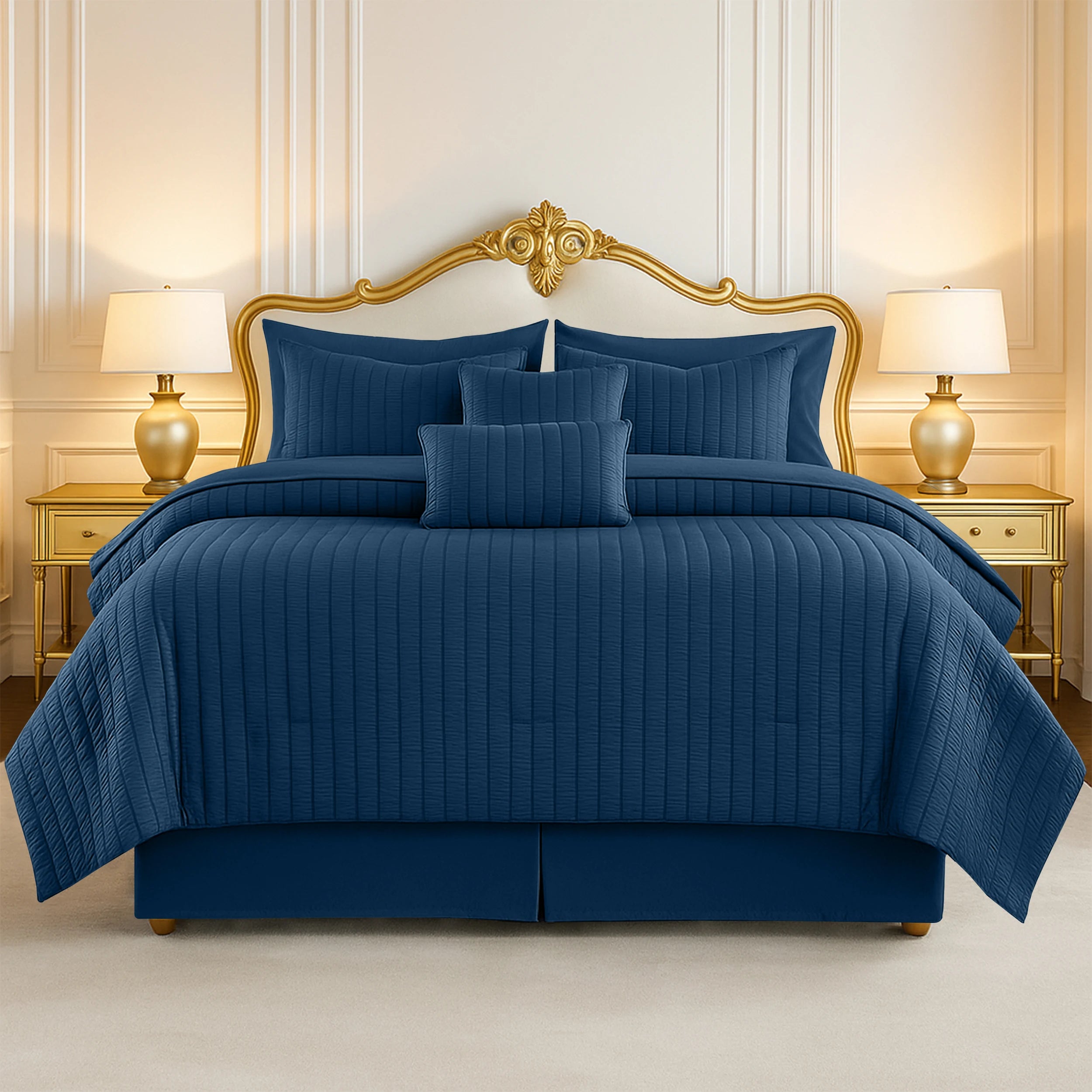 Lux Decor 10 Piece Comforter Set with Sheets