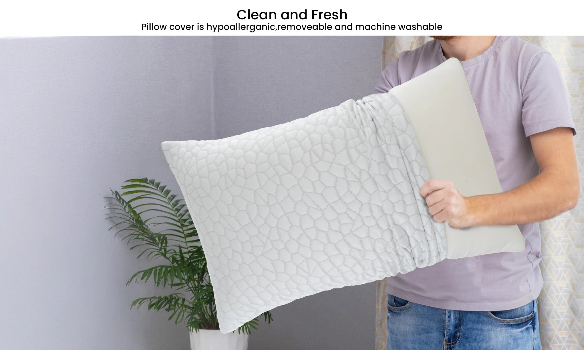 Lux Decor Shredded Memory Foam Pillows 2 Pack