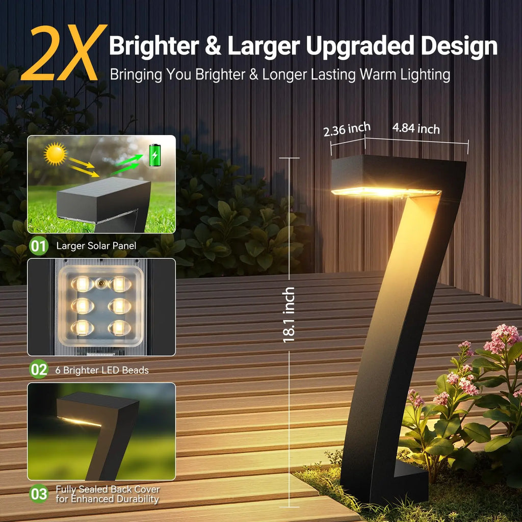 Bright LED Solar Lights Outdoor Pathway Lights