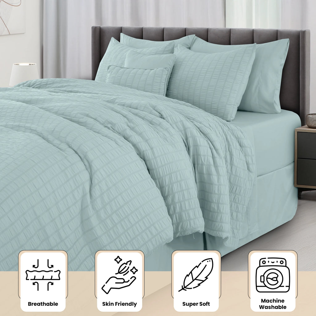 Lux Decor 10 Piece Comforter Set with Sheets