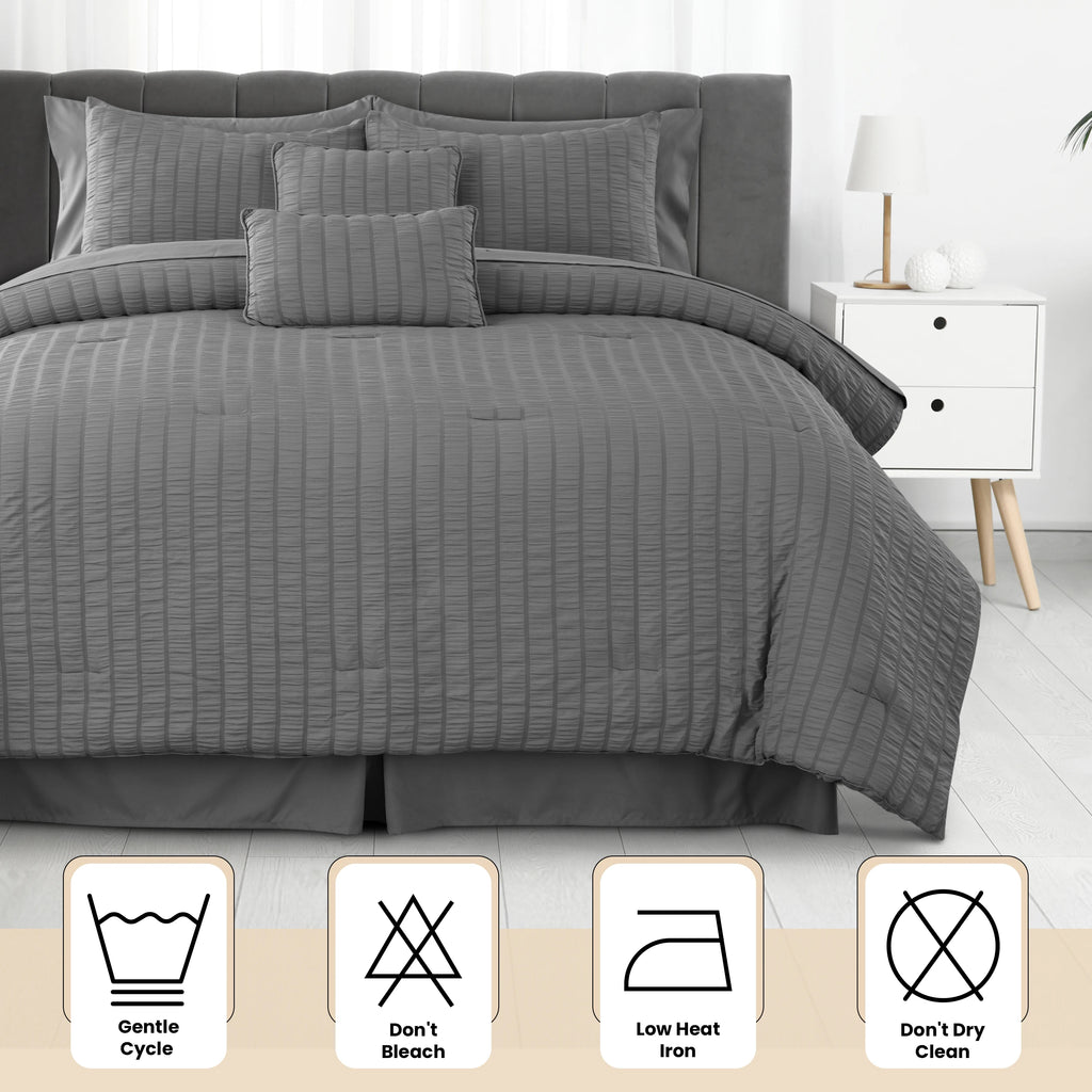 Lux Decor 10 Piece Comforter Set with Sheets