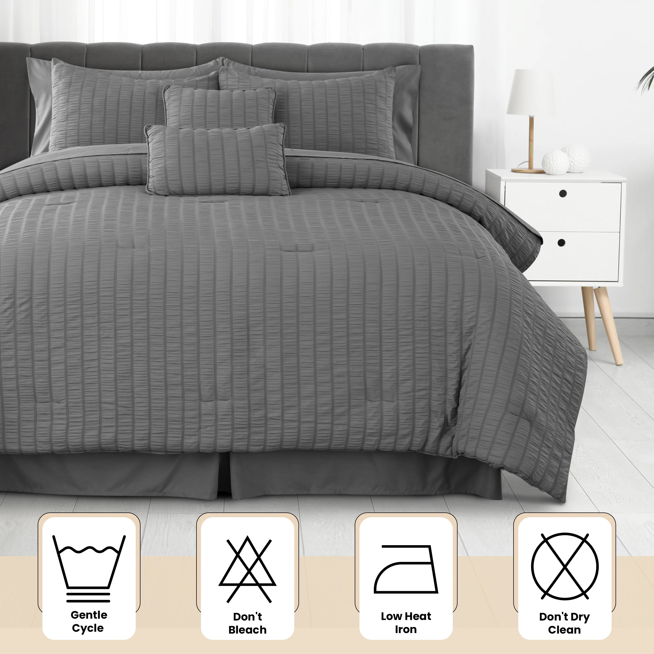 Lux Decor 10 Piece Comforter Set with Sheets