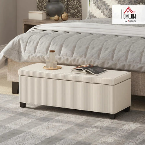 44 Inches Storage Ottoman Bench,