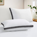 Lux Décor Bed Pillows- Set of 2 - Hotel Quality Gusseted Down Alternative