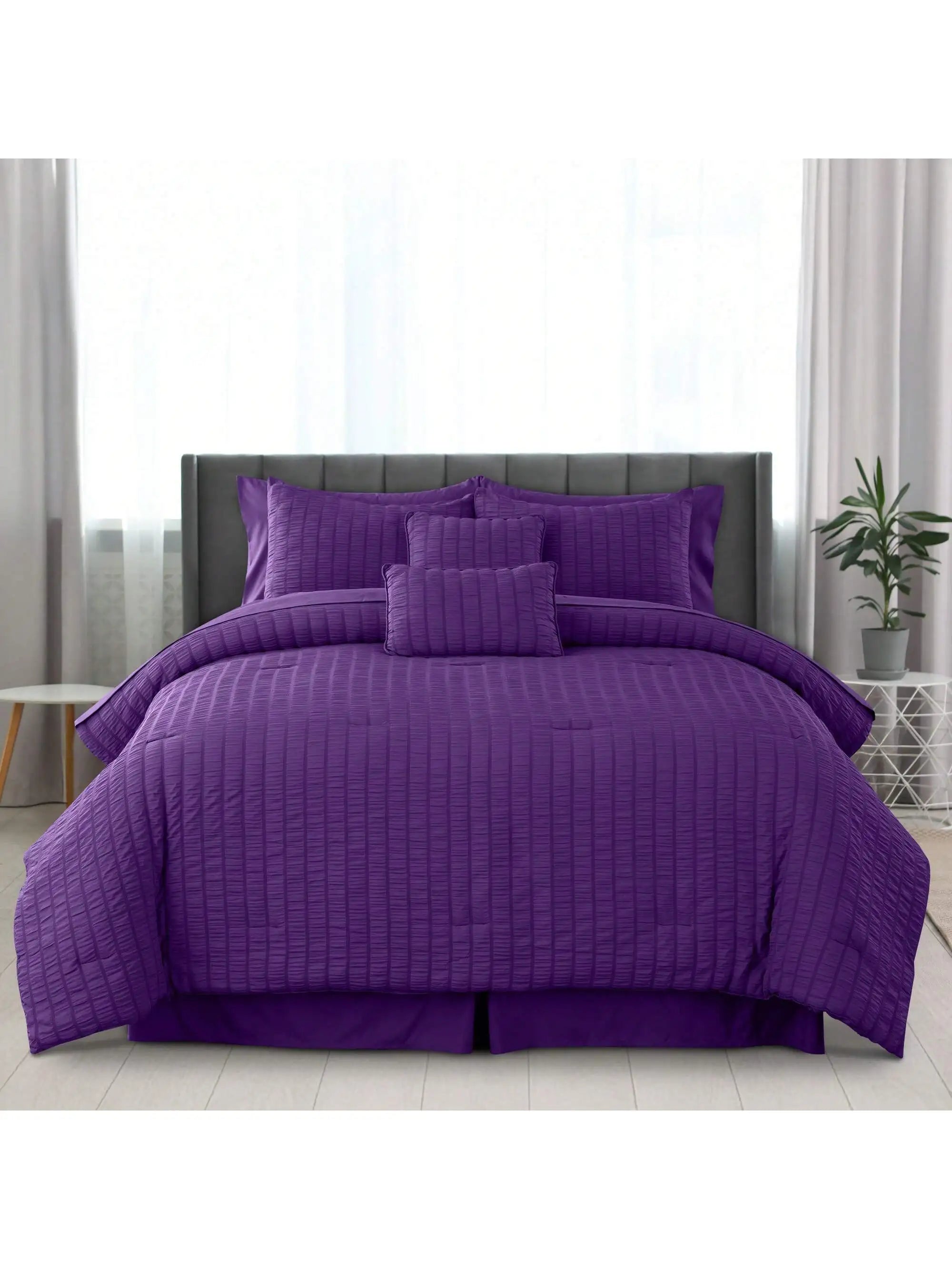 Lux Decor 10 Piece Comforter Set with Sheets