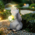 Solar Bunny Light Garden Statue