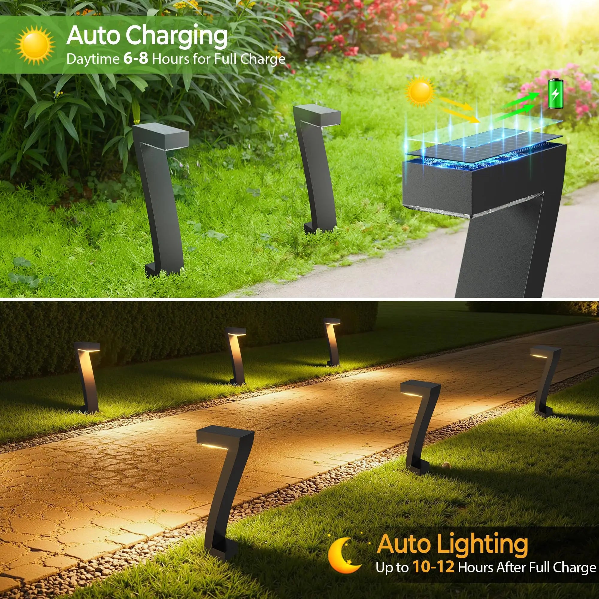 Bright LED Solar Lights Outdoor Pathway Lights