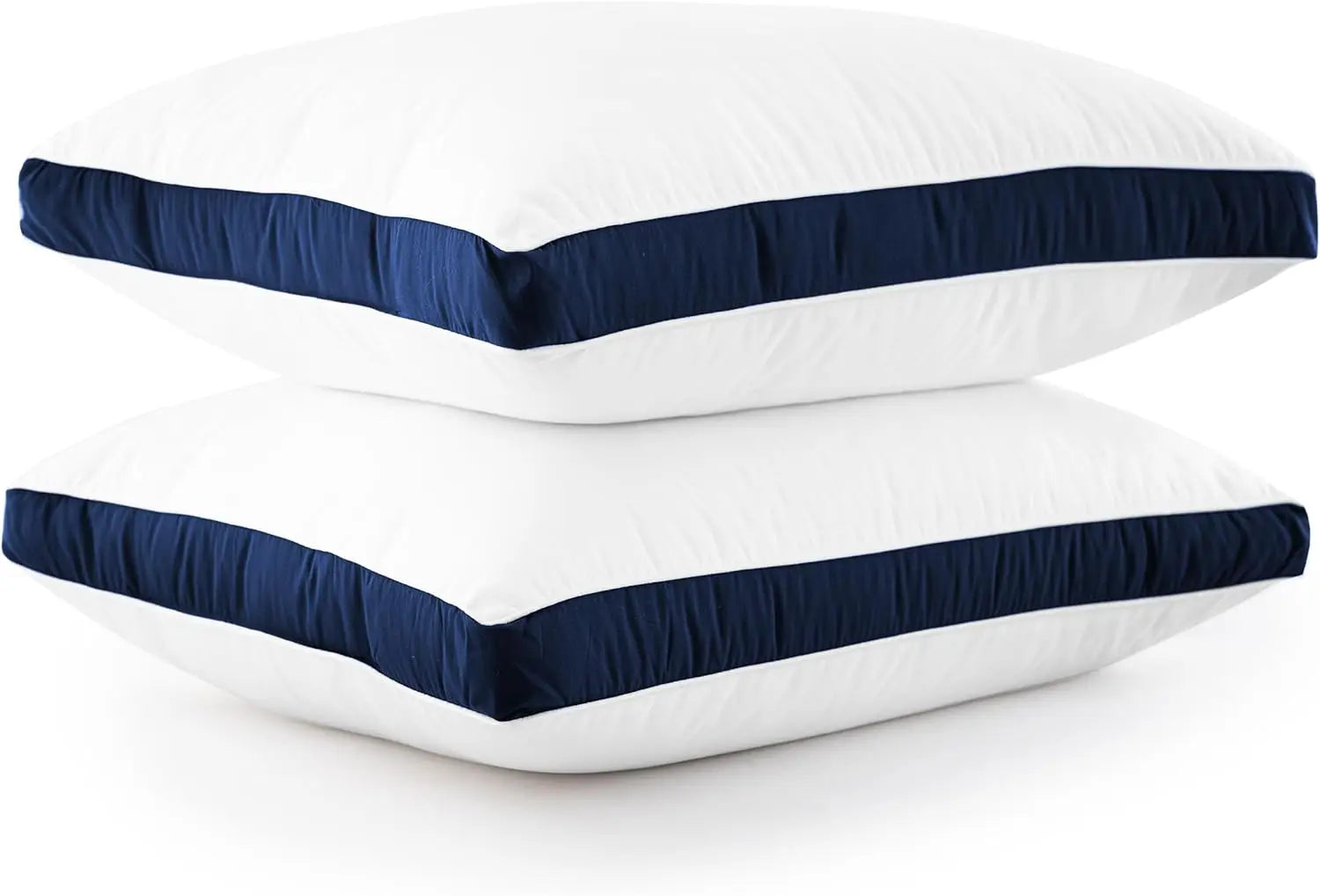 Lux Décor Bed Pillows- Set of 2 - Hotel Quality Gusseted Down Alternative