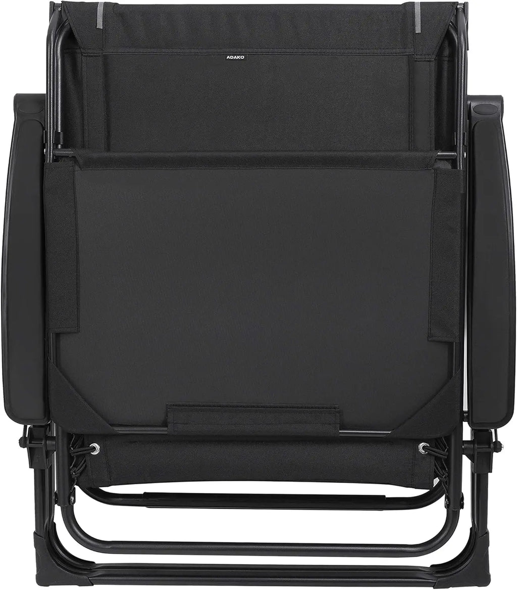 XXL Oversize Recliner Folding Chair Zero Gravity Extra Wide Reclining Padded Seats with Sunshade