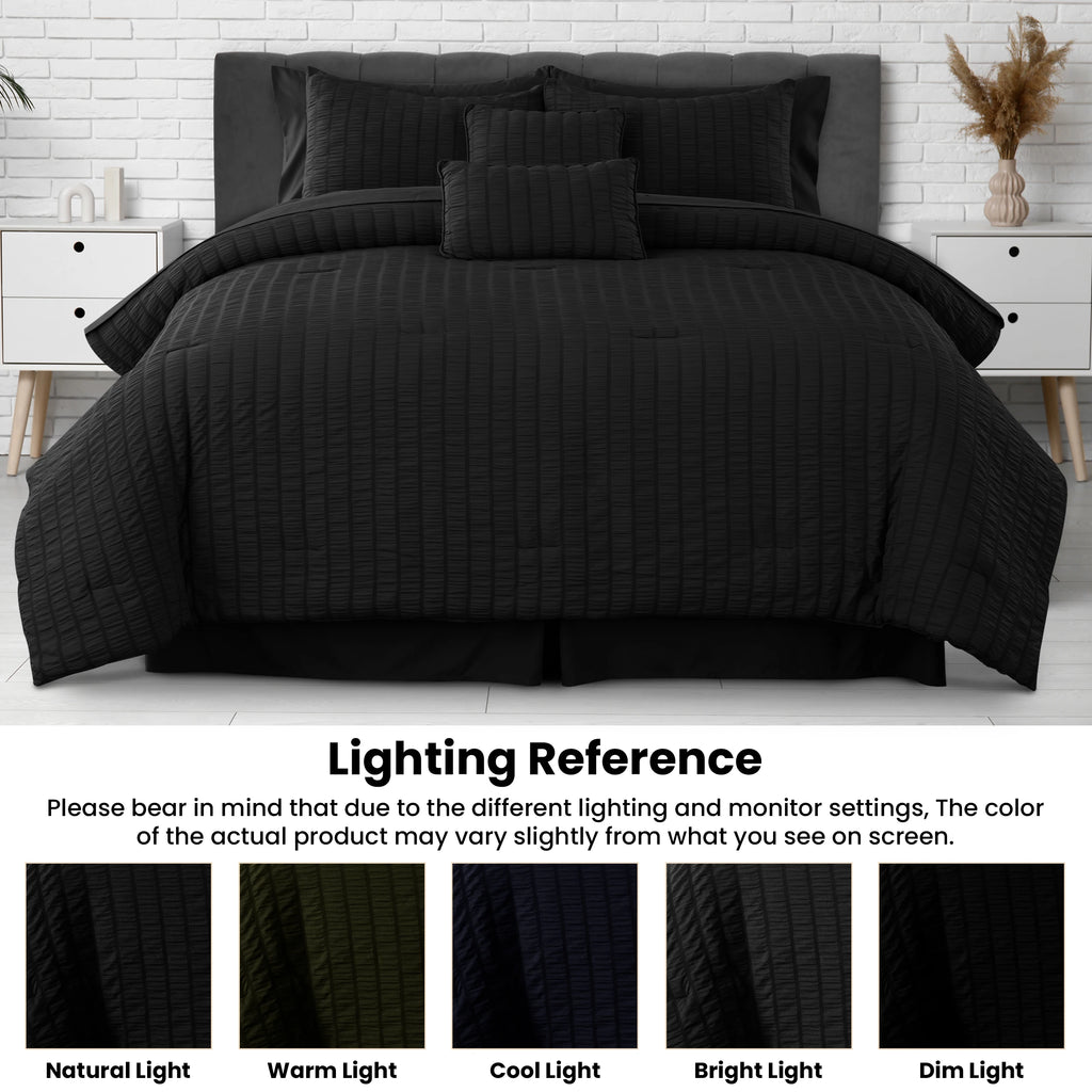 Lux Decor 10 Piece Comforter Set with Sheets