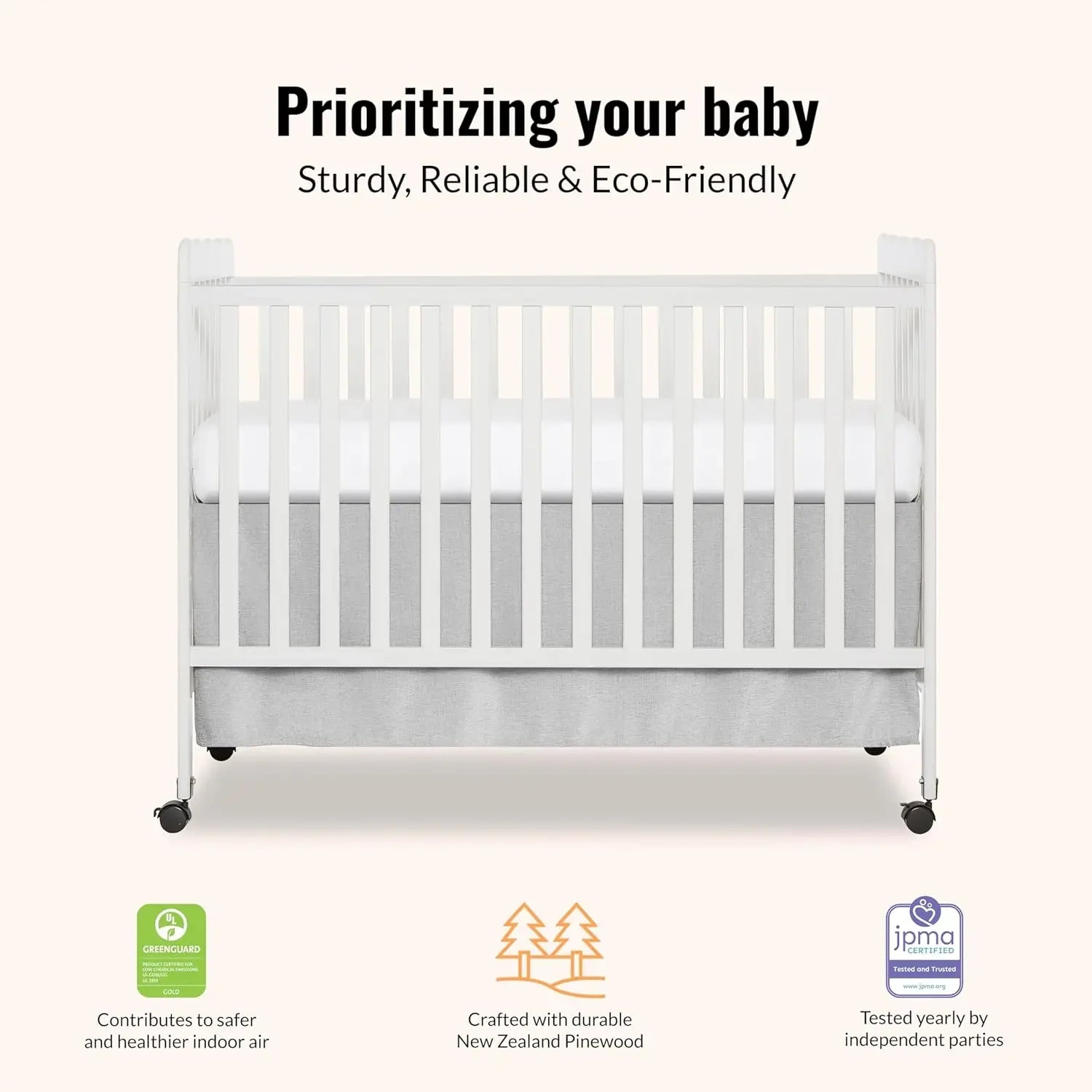 Carson Classic 3-in-1 Convertible Full-Size Baby Crib