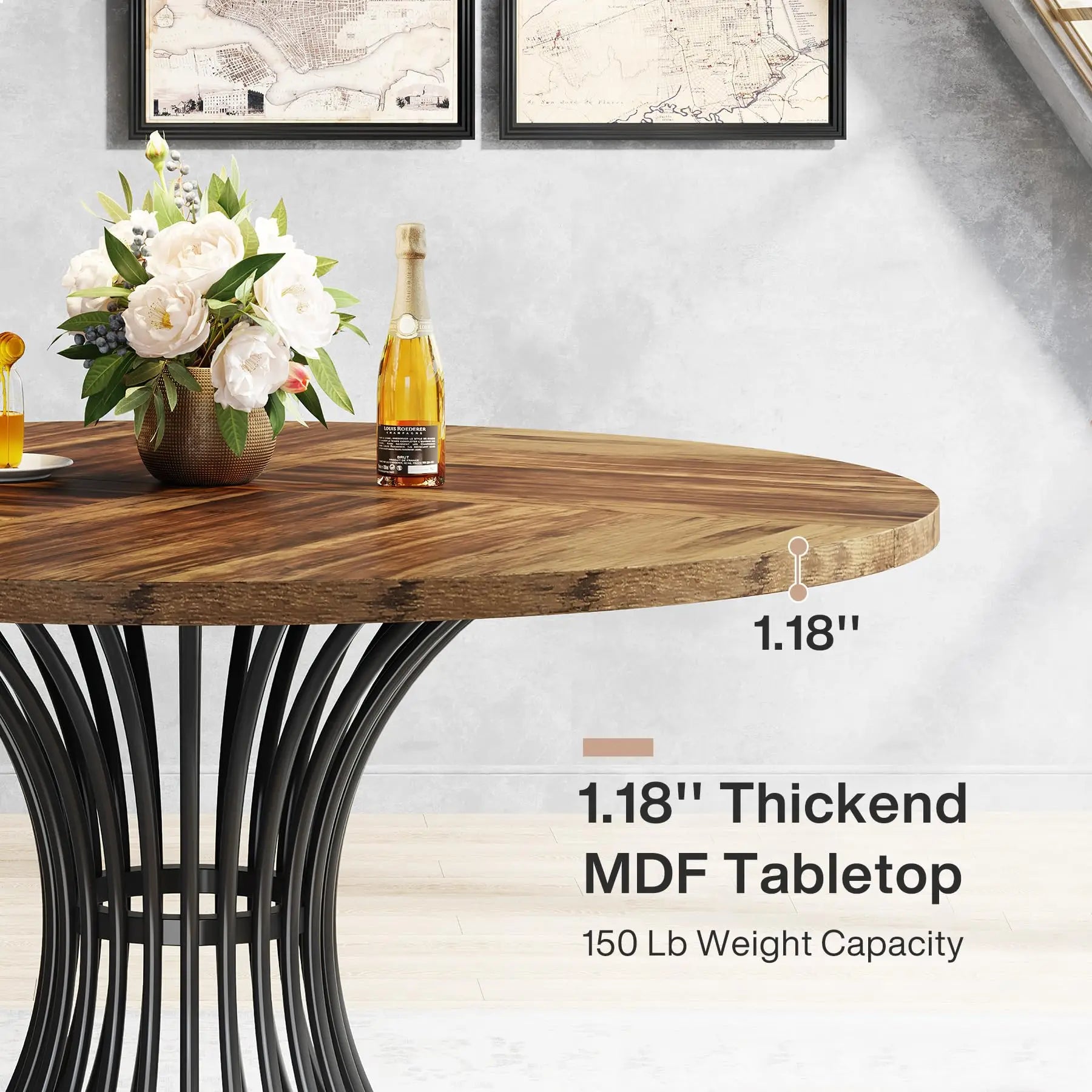 Tribesigns Round Dining Table