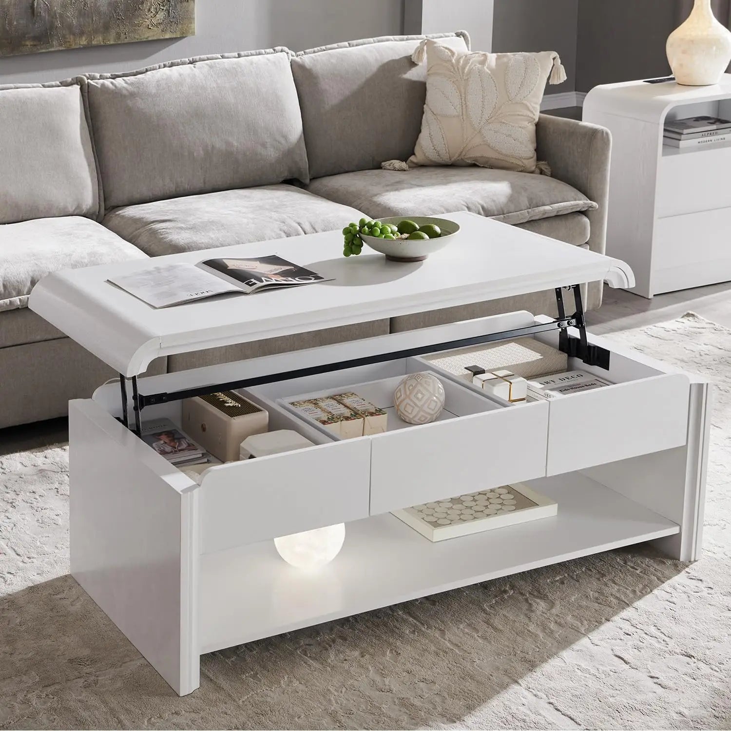 47" Lift Top Coffee Table with Storage