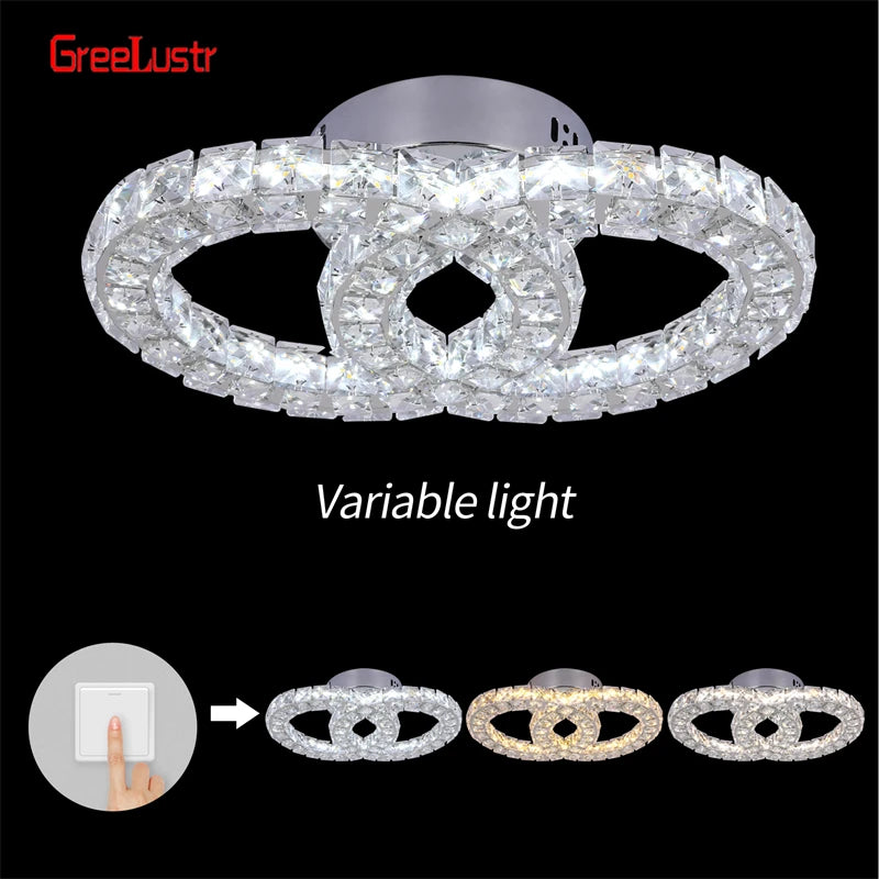 Crystal Led Ceiling Light