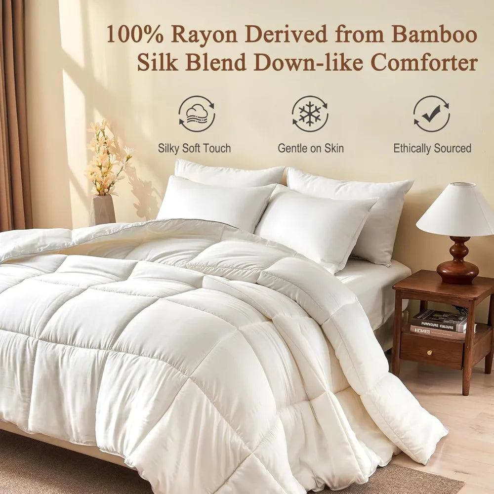 King Size Bamboo Silk Blend Comforter