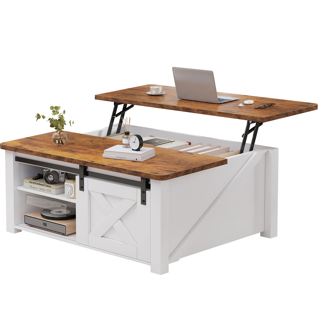 MCQ 31.5IN Wood Lift Top Coffee