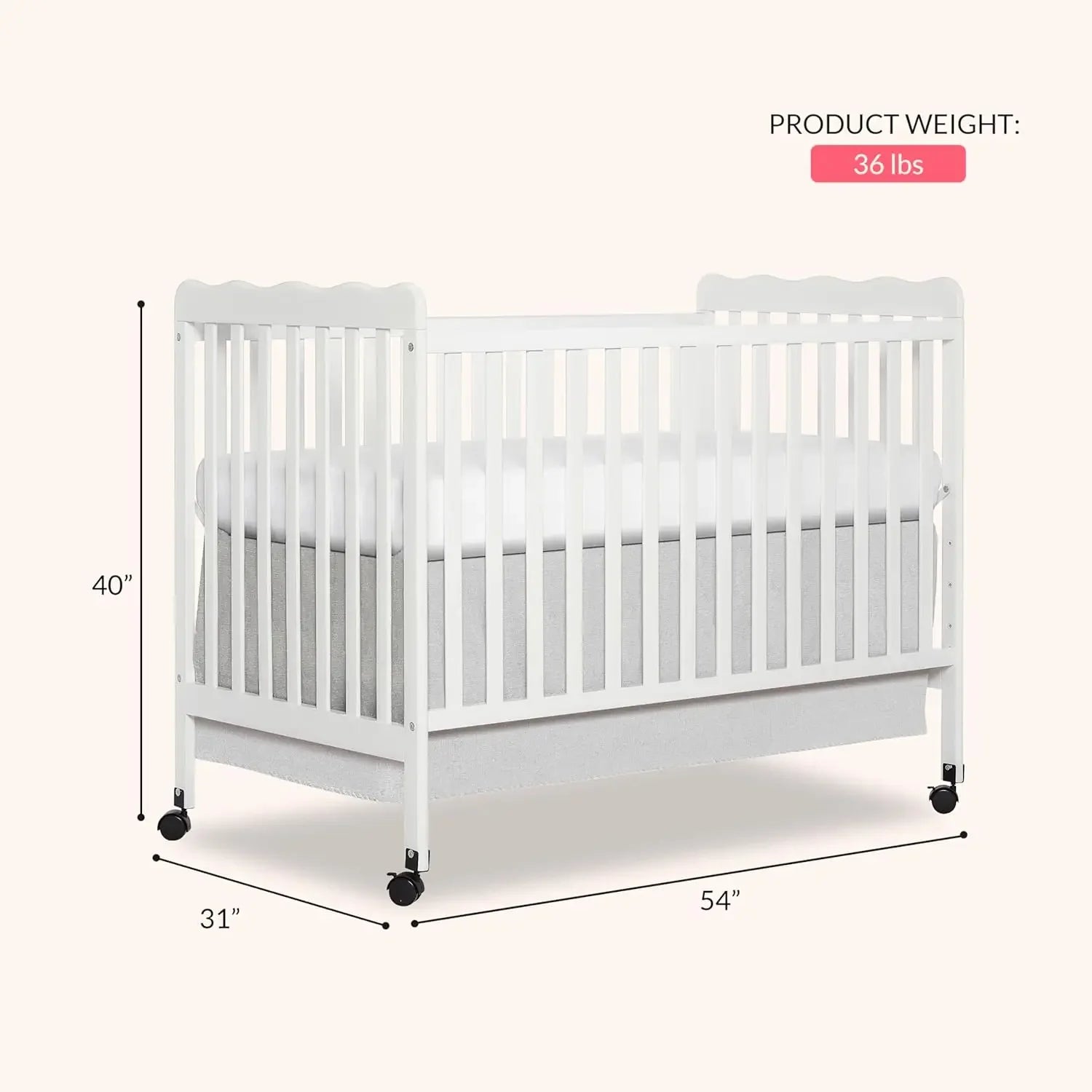 Carson Classic 3-in-1 Convertible Full-Size Baby Crib