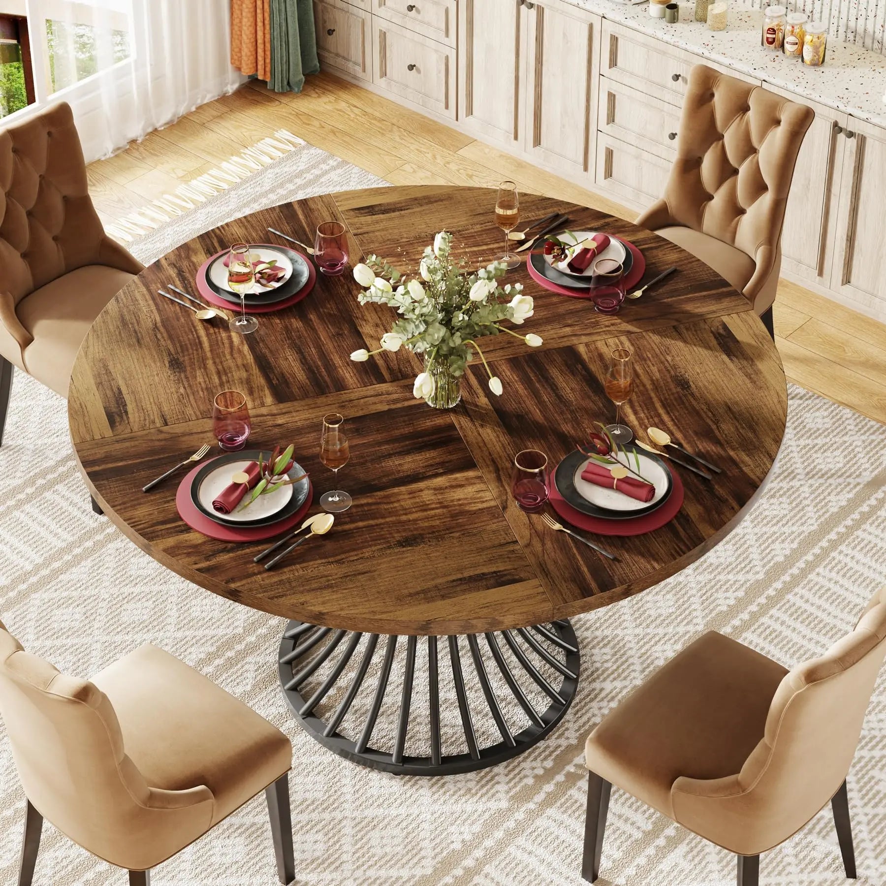 Tribesigns Round Dining Table