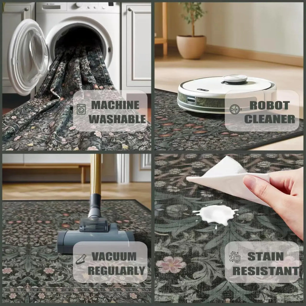 Washable Area Rug 9x12