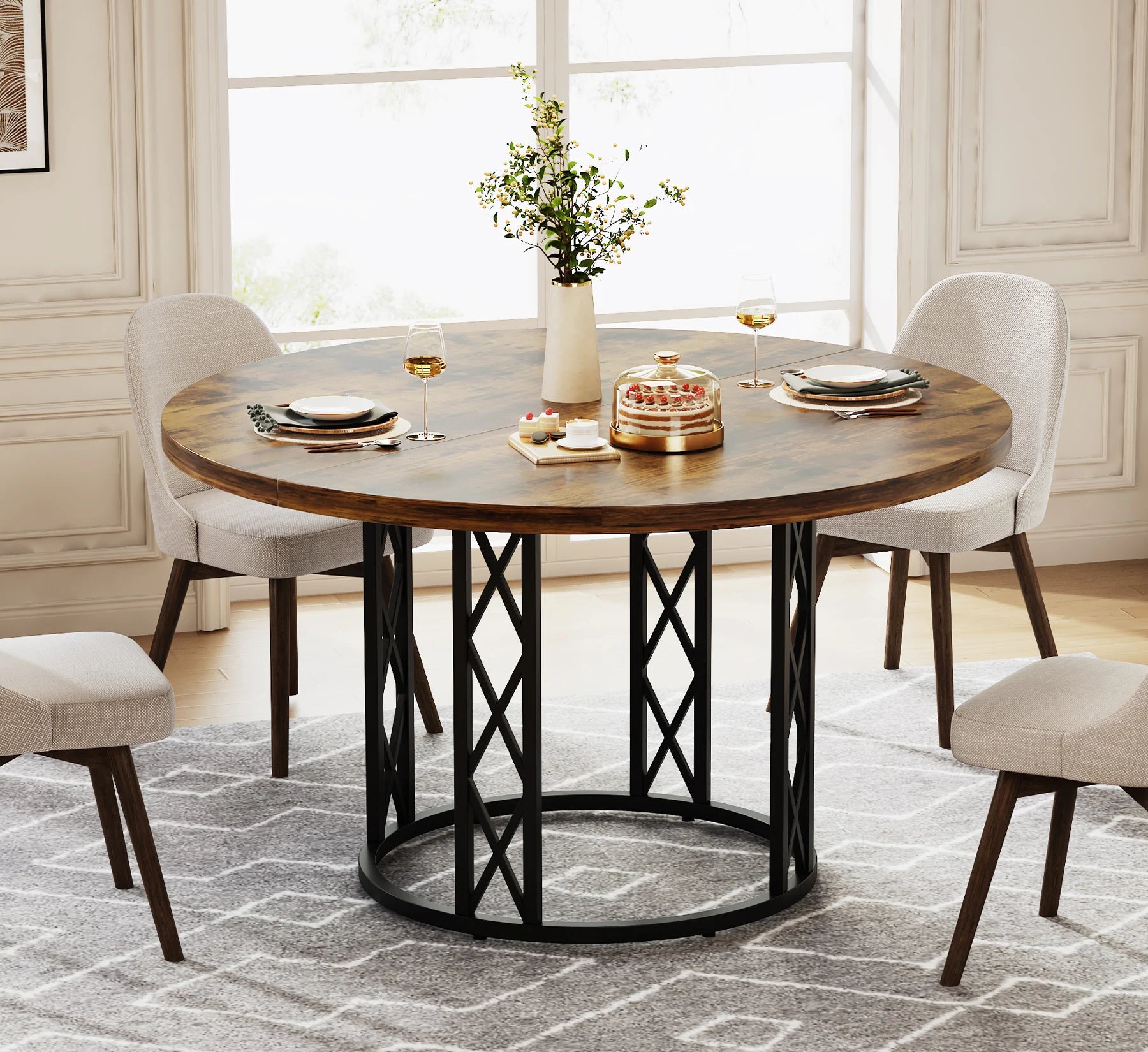Tribesigns Round Dining Table