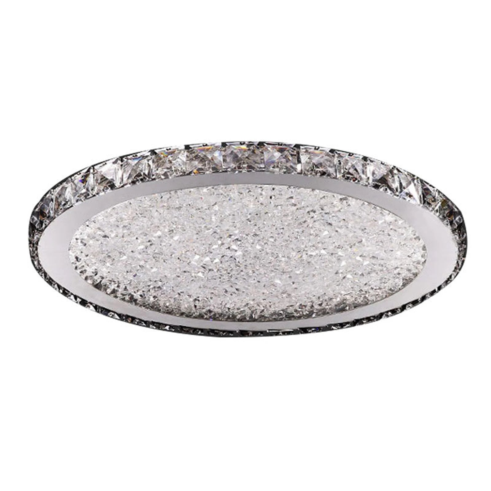 LOYALHEARTD 16" Modern Crystal Ceiling Light