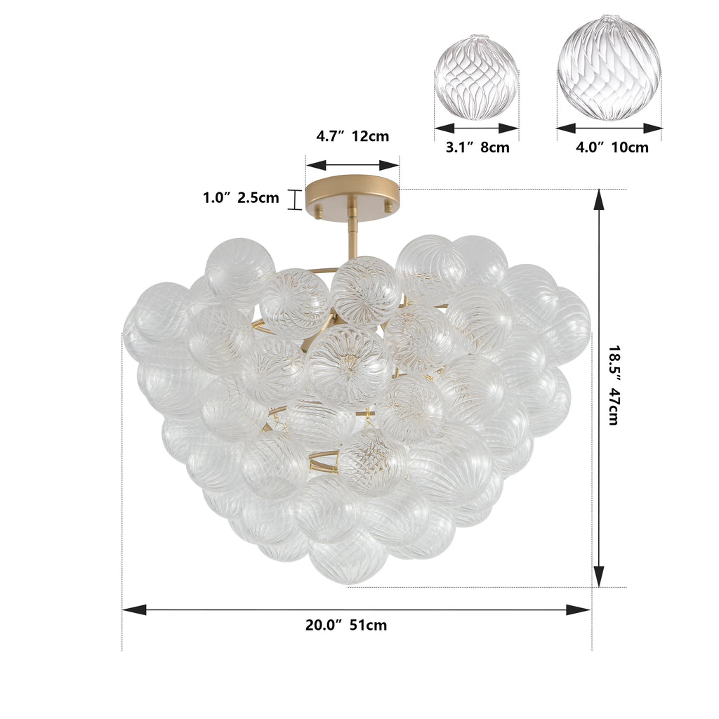 Golden Ceiling Pendant Light Chandelier