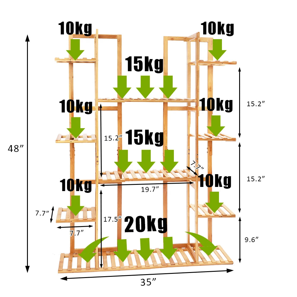 Extra Large Bamboo Plant Stand