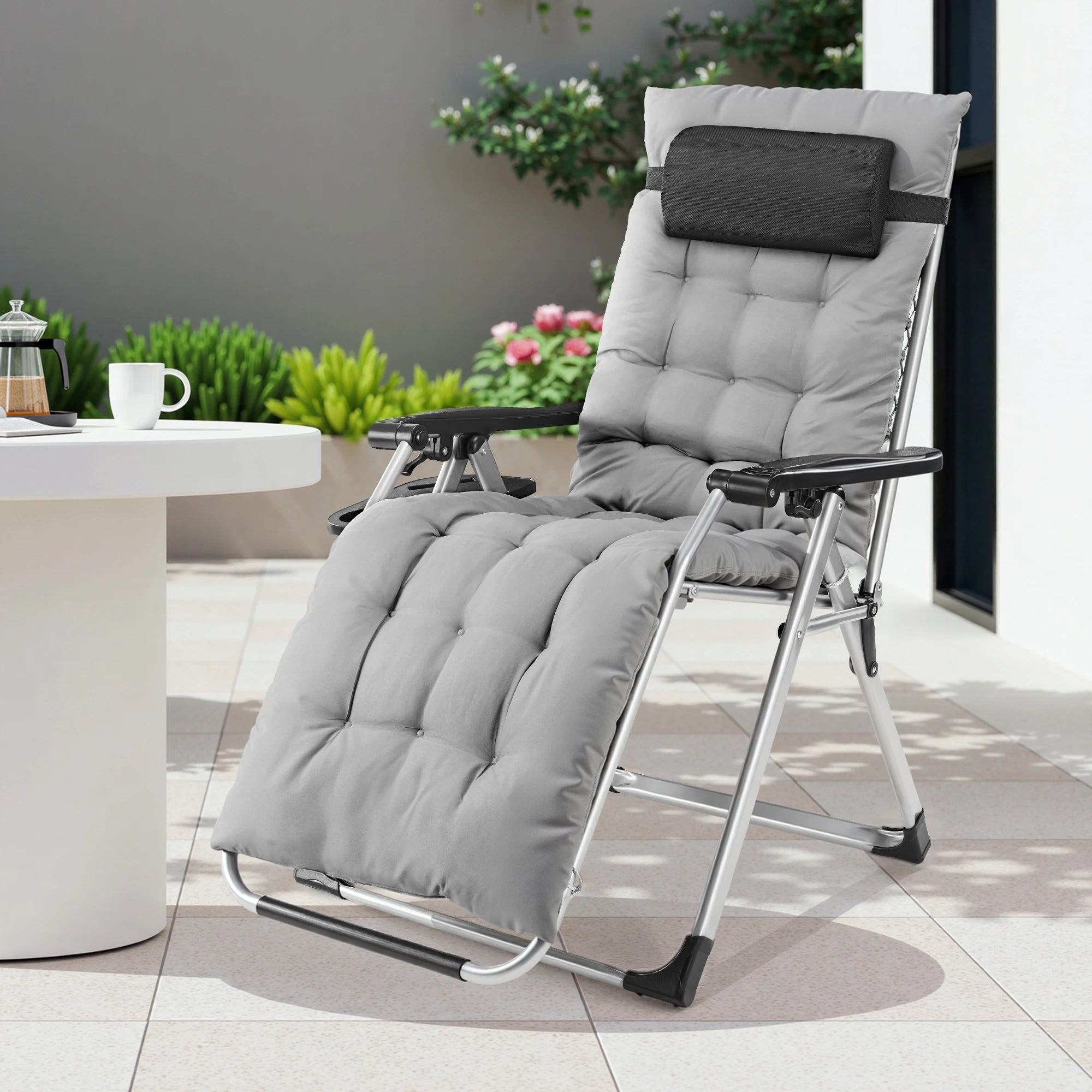JHK Zero Gravity Recliner Camping Patio Lounge Chair