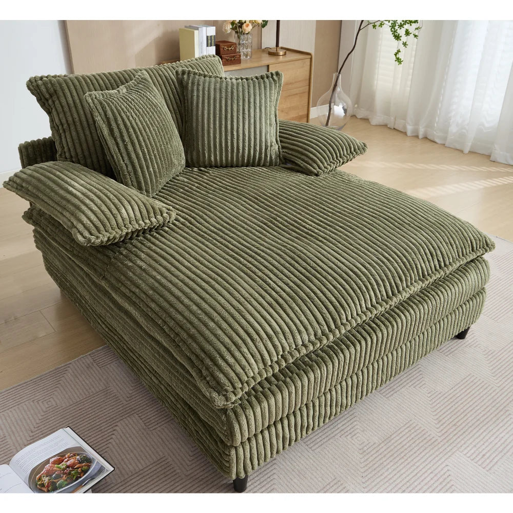 54.75" W Oversized Chaise Lounge Chair