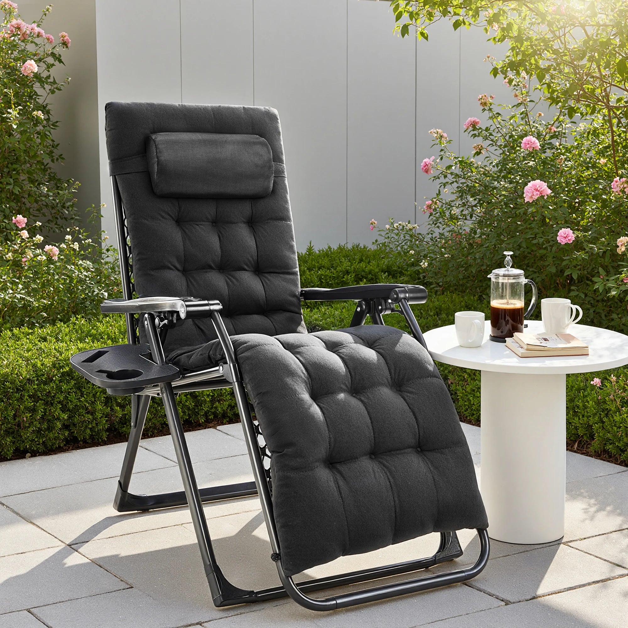 JHK Zero Gravity Recliner Camping Patio Lounge Chair