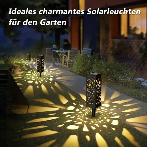 6PCS Solar Powered LED Garden Stake Lights Decorative