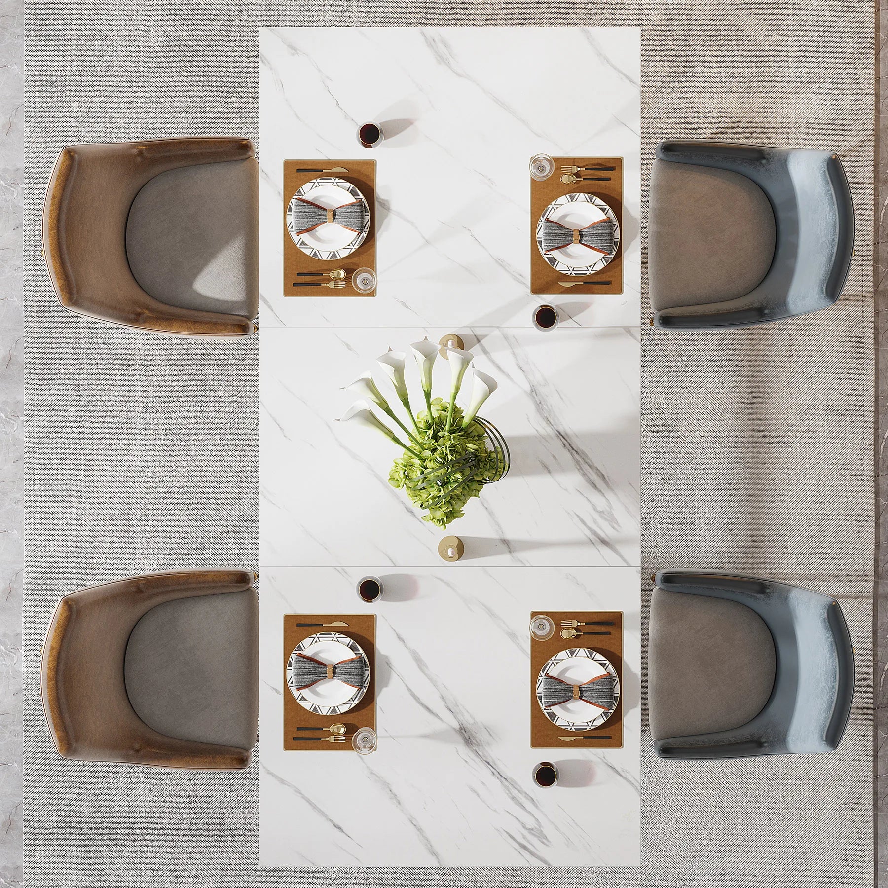 Tribesigns 63-Inch Rectangular Dining Table