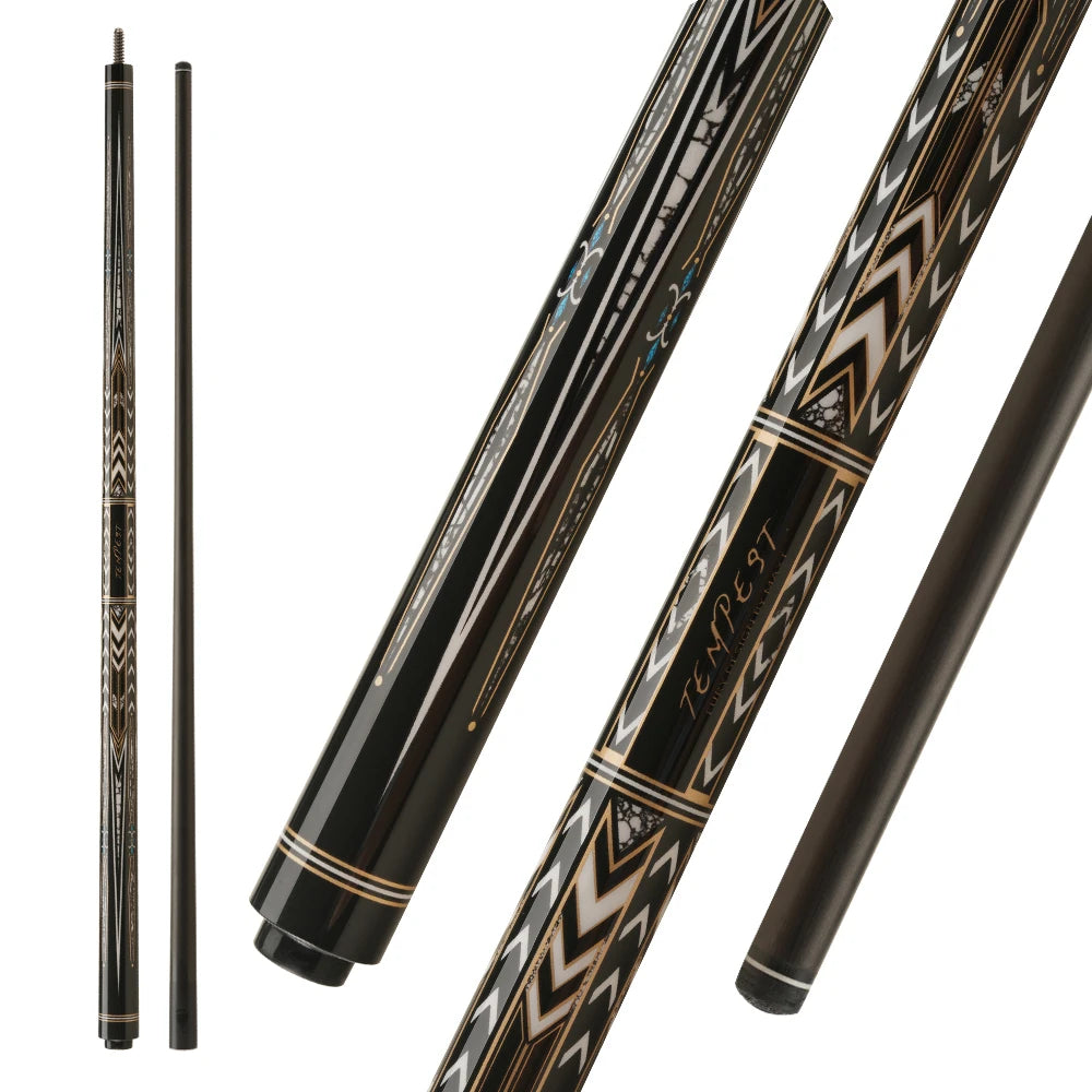 Fury Carbon Fiber Pool Cue Stick 58" Billiard Cue Professional Low Deflection