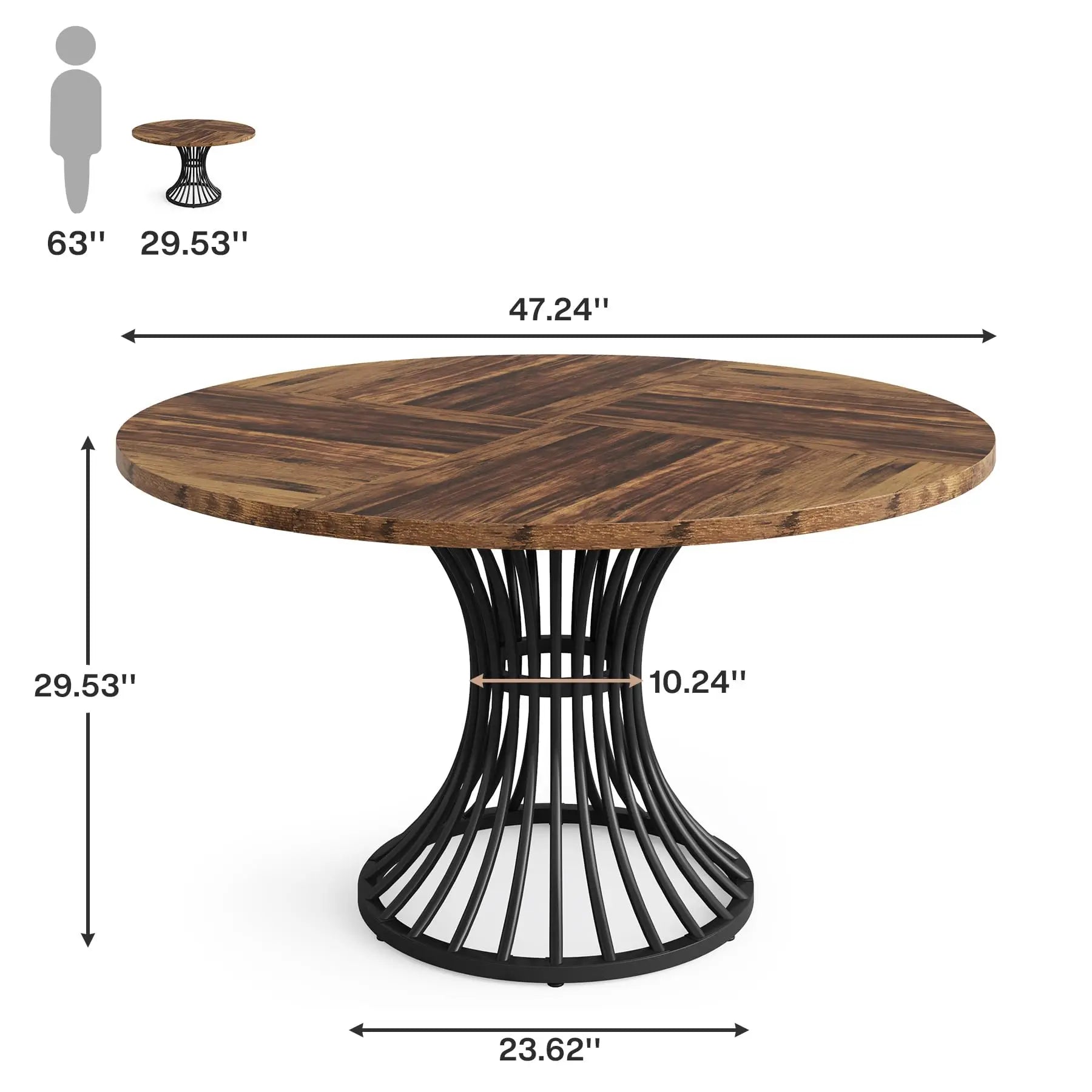 Tribesigns Round Dining Table