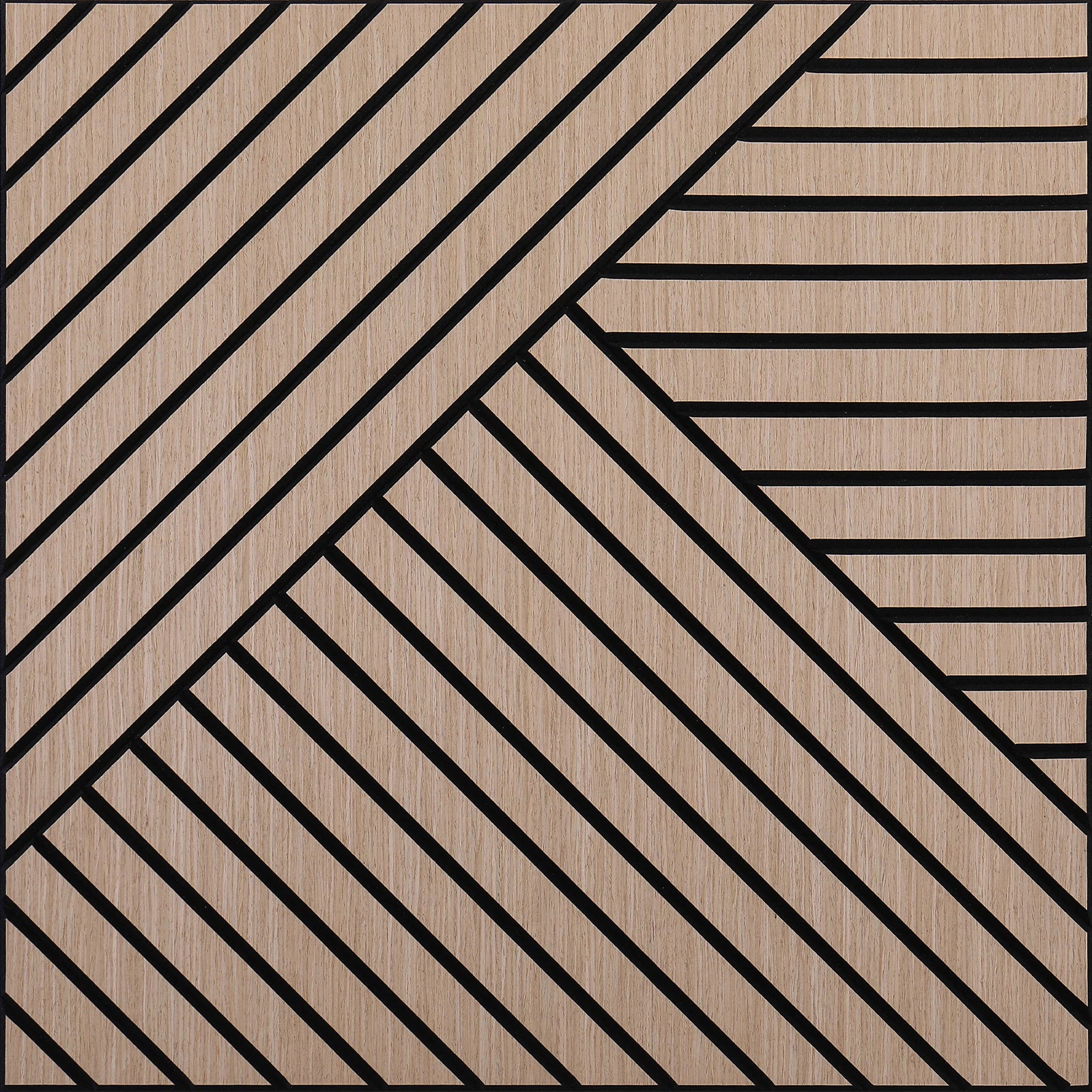 4 Packs Acoustic 3D Wood Slat Wall Panels Self-Adhesive Sound Absorbing for Noise Reduction Home & Garden Decor