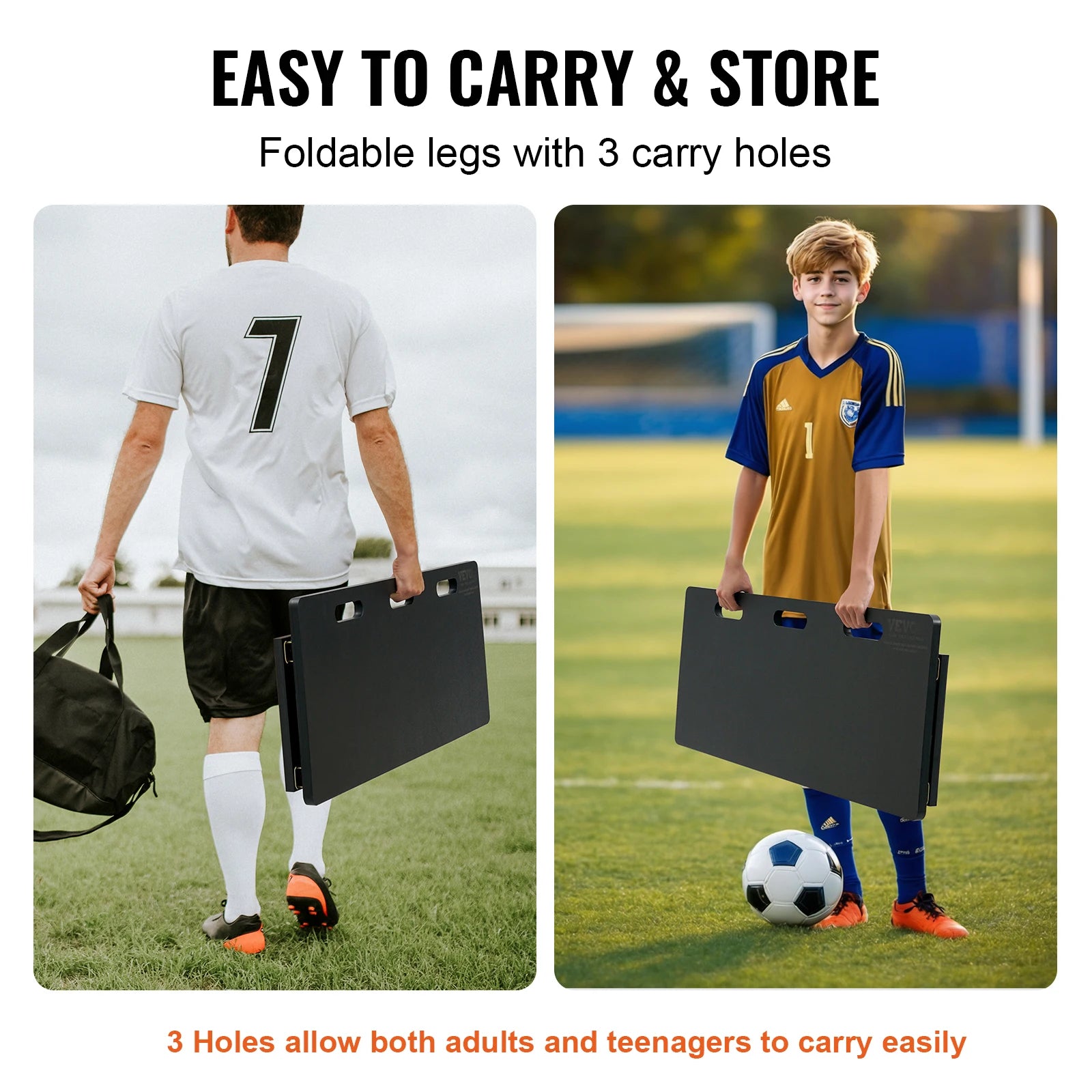 SucceBuy Soccer Rebounder Board Portable Soccer Wall