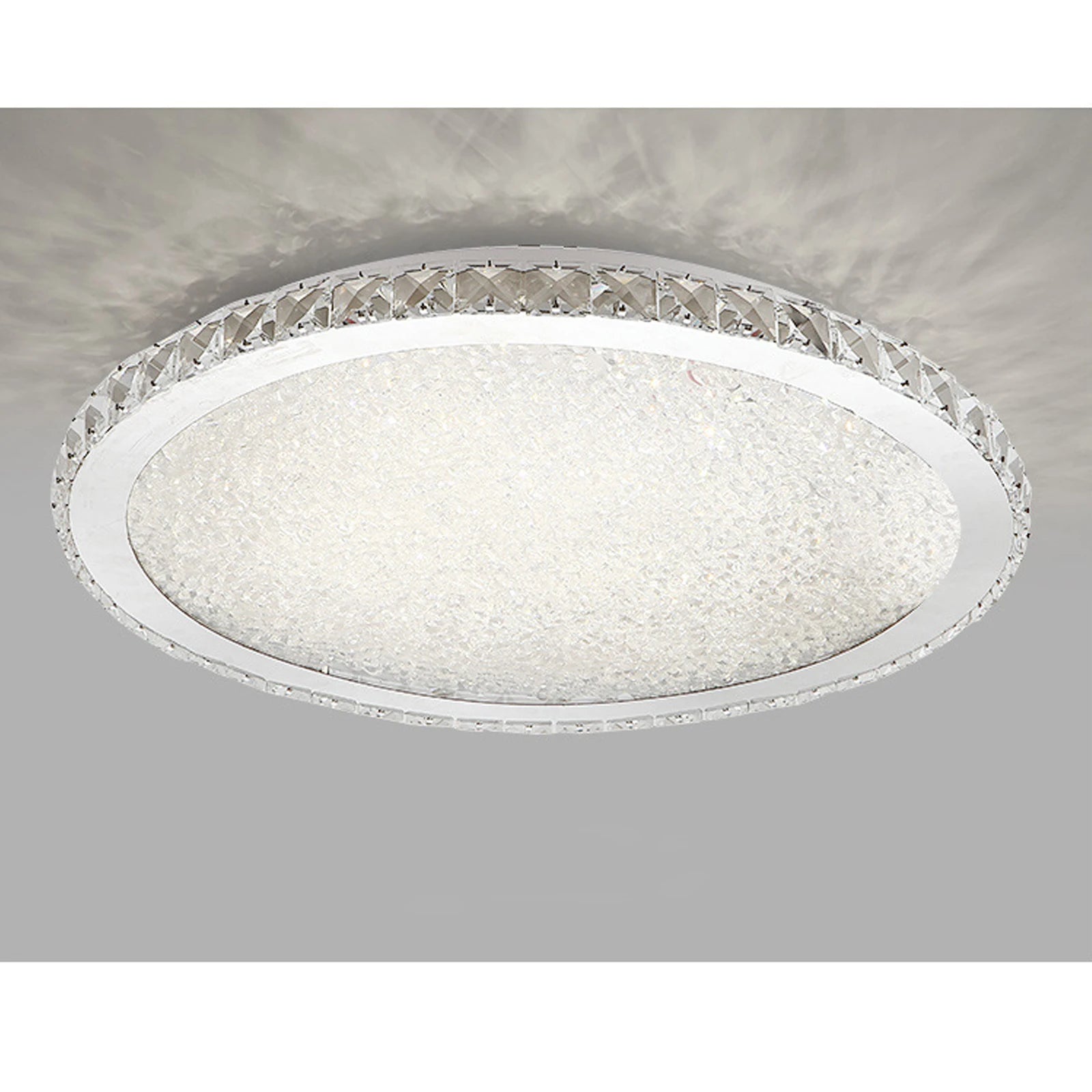 LOYALHEARTD 16" Modern Crystal Ceiling Light