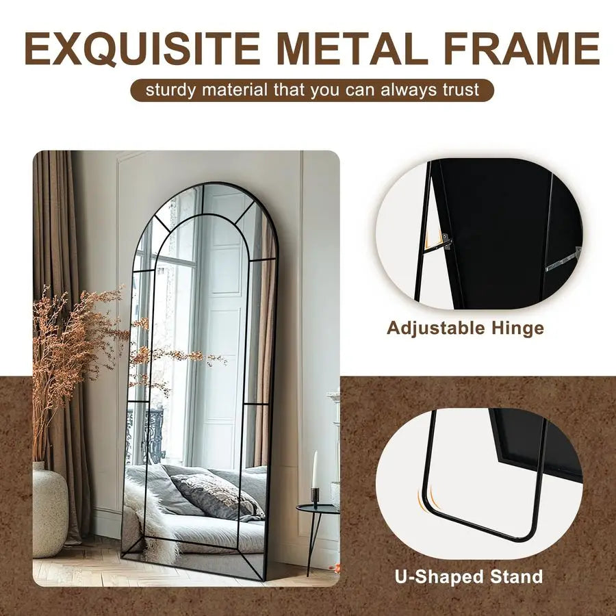 Mirror,Full Length Floor, Window Pane Room A