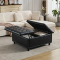Large Square Storage Ottoman Bench