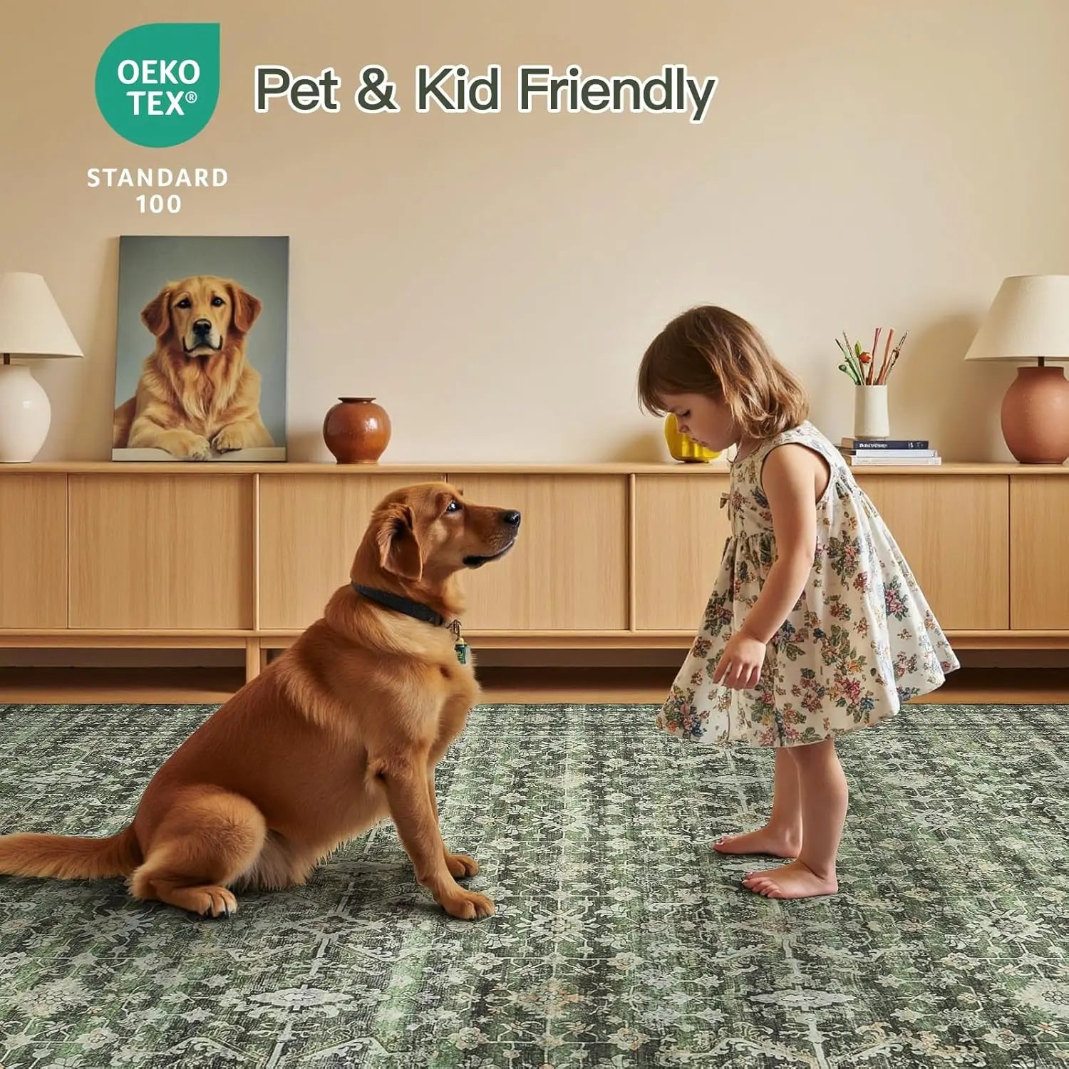 8x10 Washable Area Rug