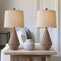 20.25" Retro Farmhouse Table Lamp Set of 2