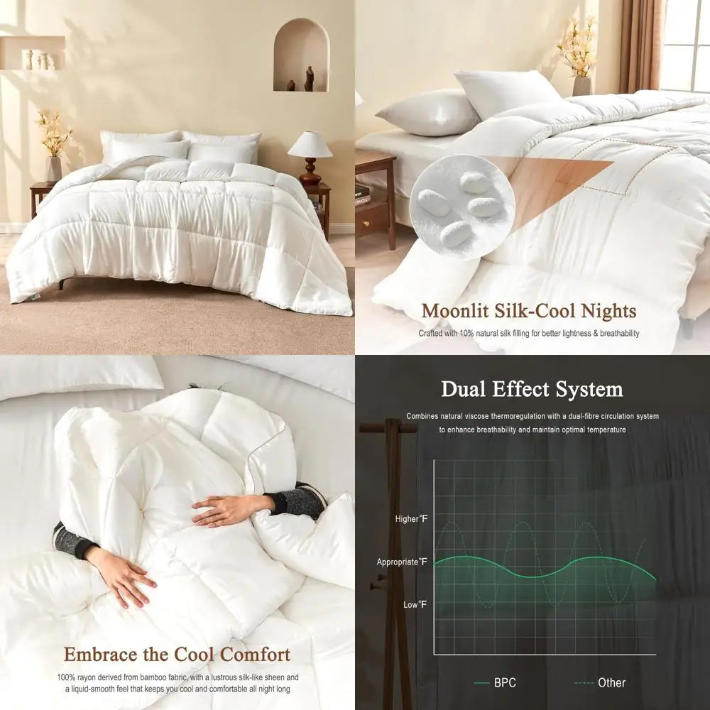 King Size Bamboo Silk Blend Comforter
