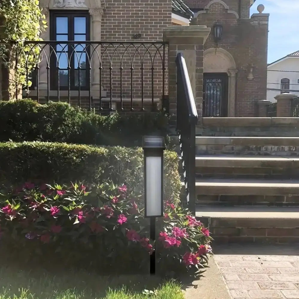 Solar Light Powered House Number, Address Sign With Lighting, Pole Mount