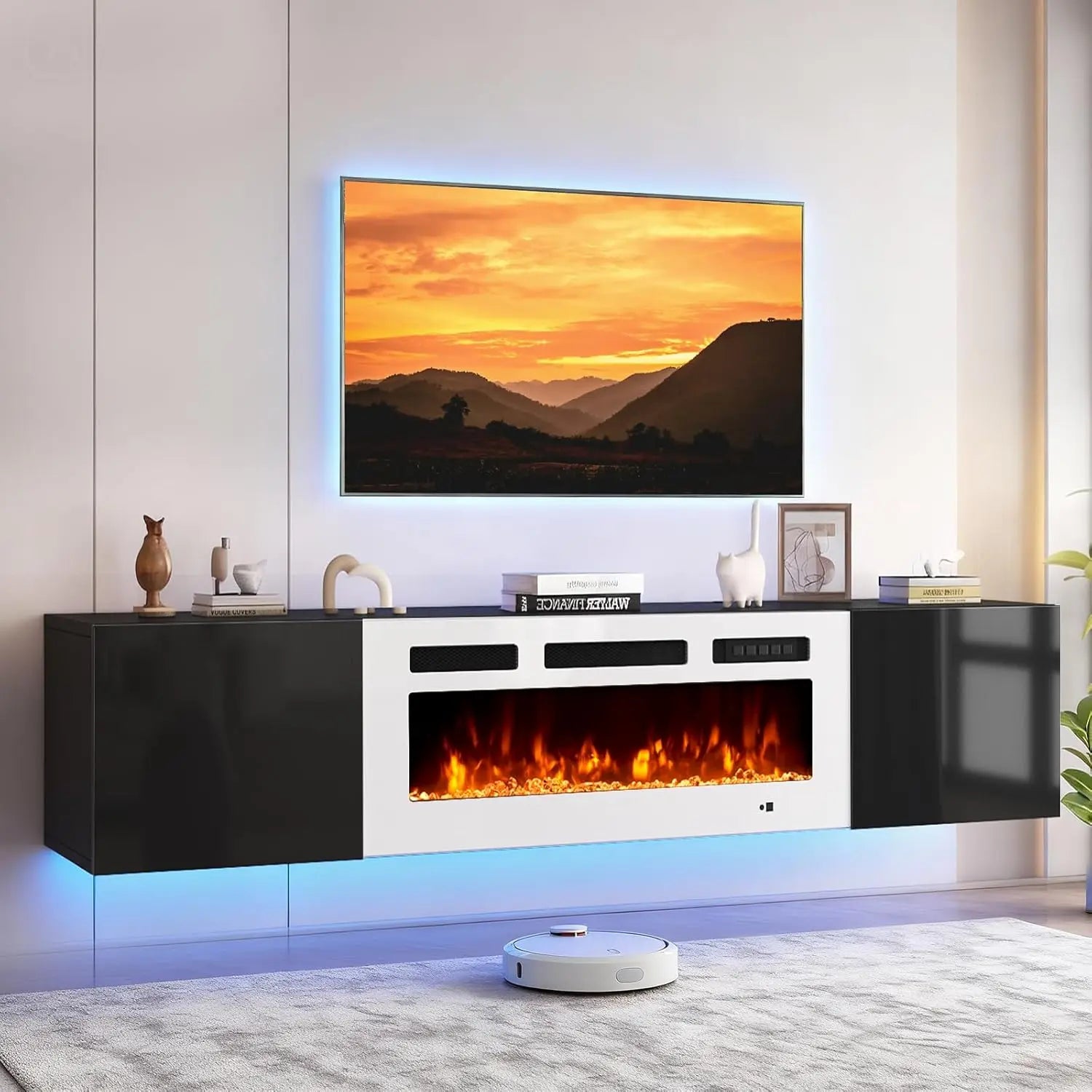 70in Wall Mount Floating TV Stand