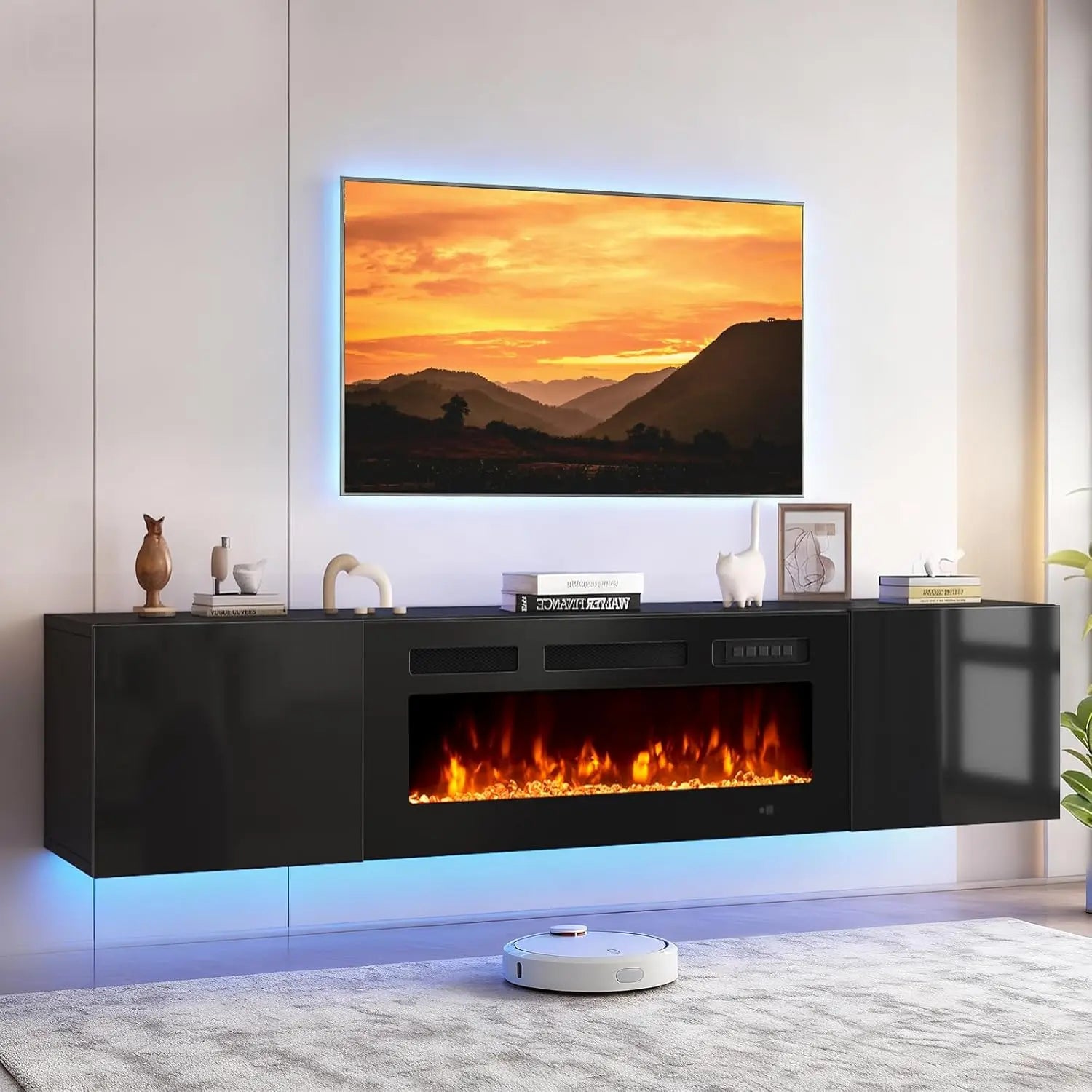 70in Wall Mount Floating TV Stand