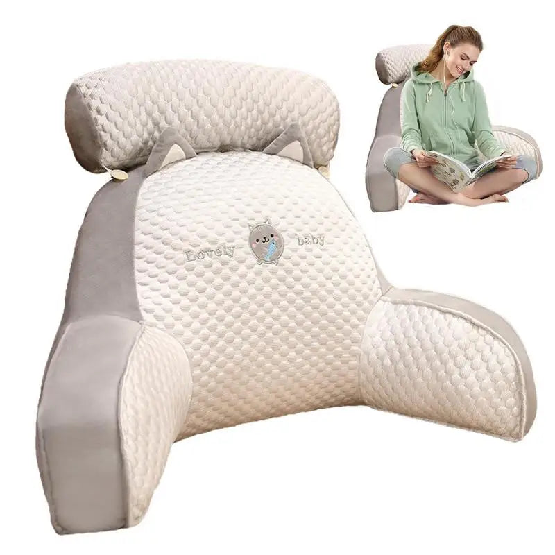 Backrest Pillow With Arms