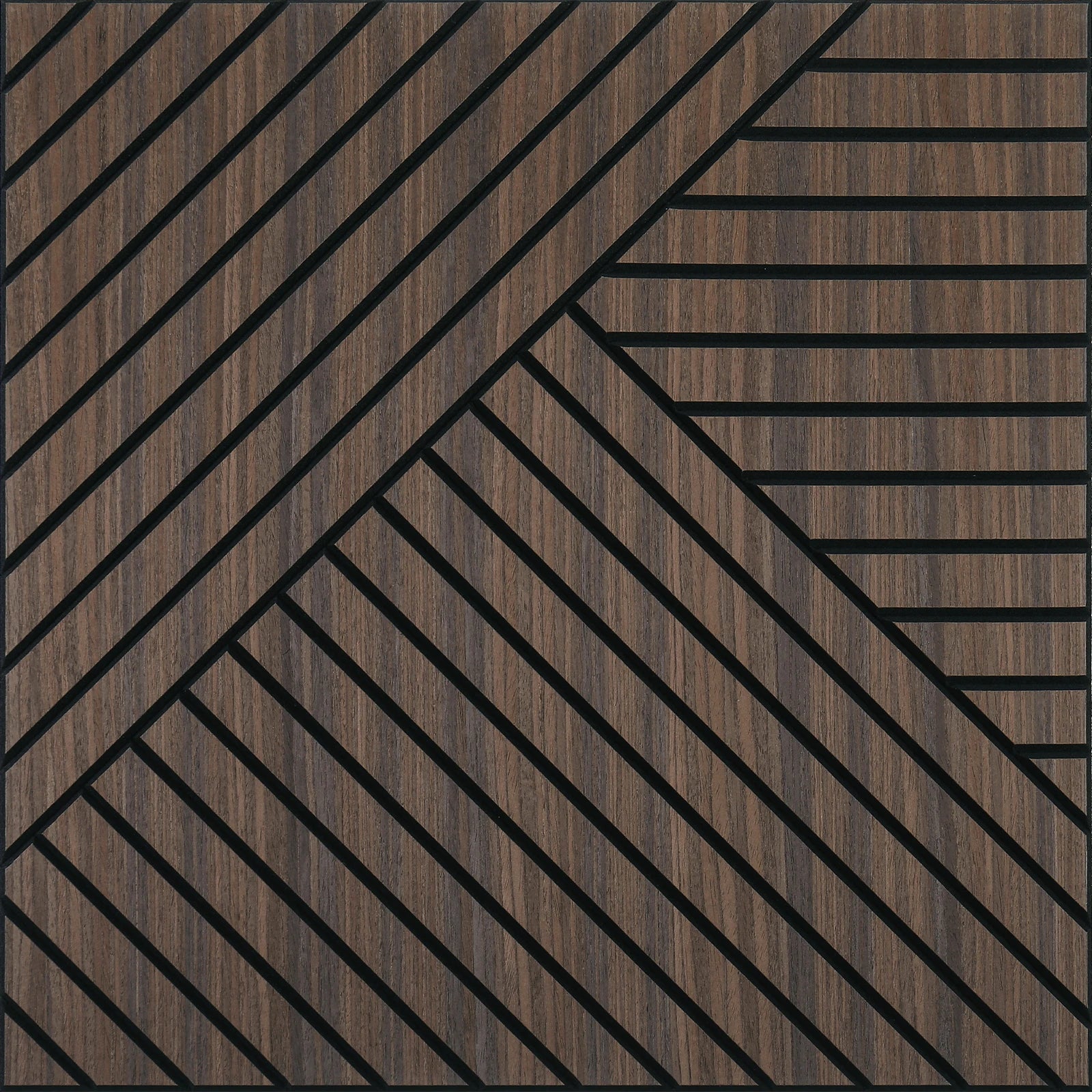 4 Packs Acoustic 3D Wood Slat Wall Panels Self-Adhesive Sound Absorbing for Noise Reduction Home & Garden Decor