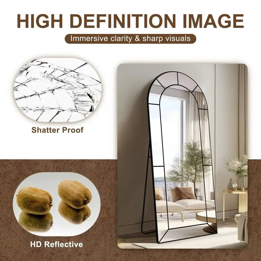 Mirror,Full Length Floor, Window Pane Room A