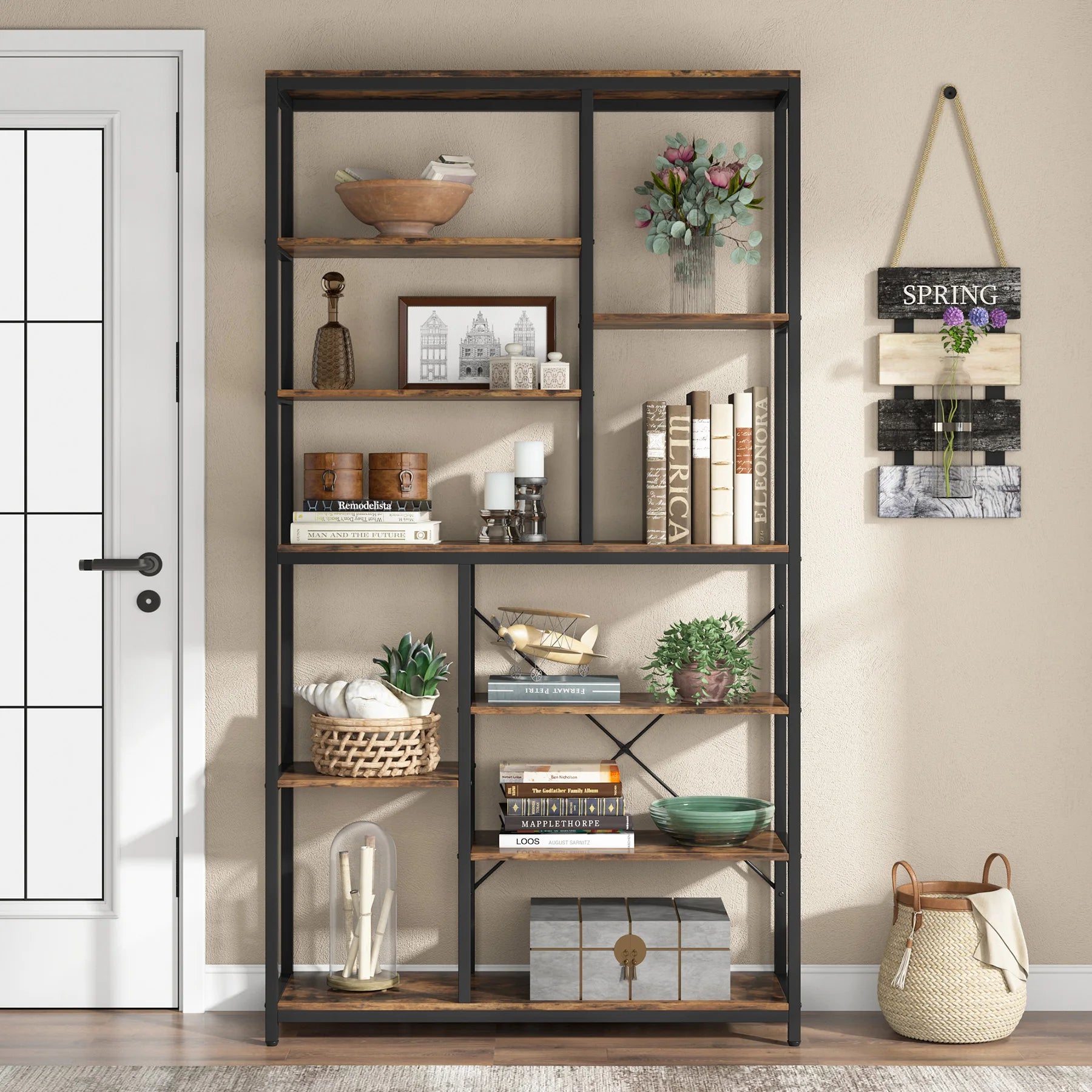 Tribesigns 79 Inches Bookcase with Open Shelves